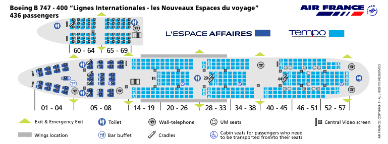 AIR FRANCE Airlines Aircraft Seatmaps - Airline Seating Maps and Layouts
